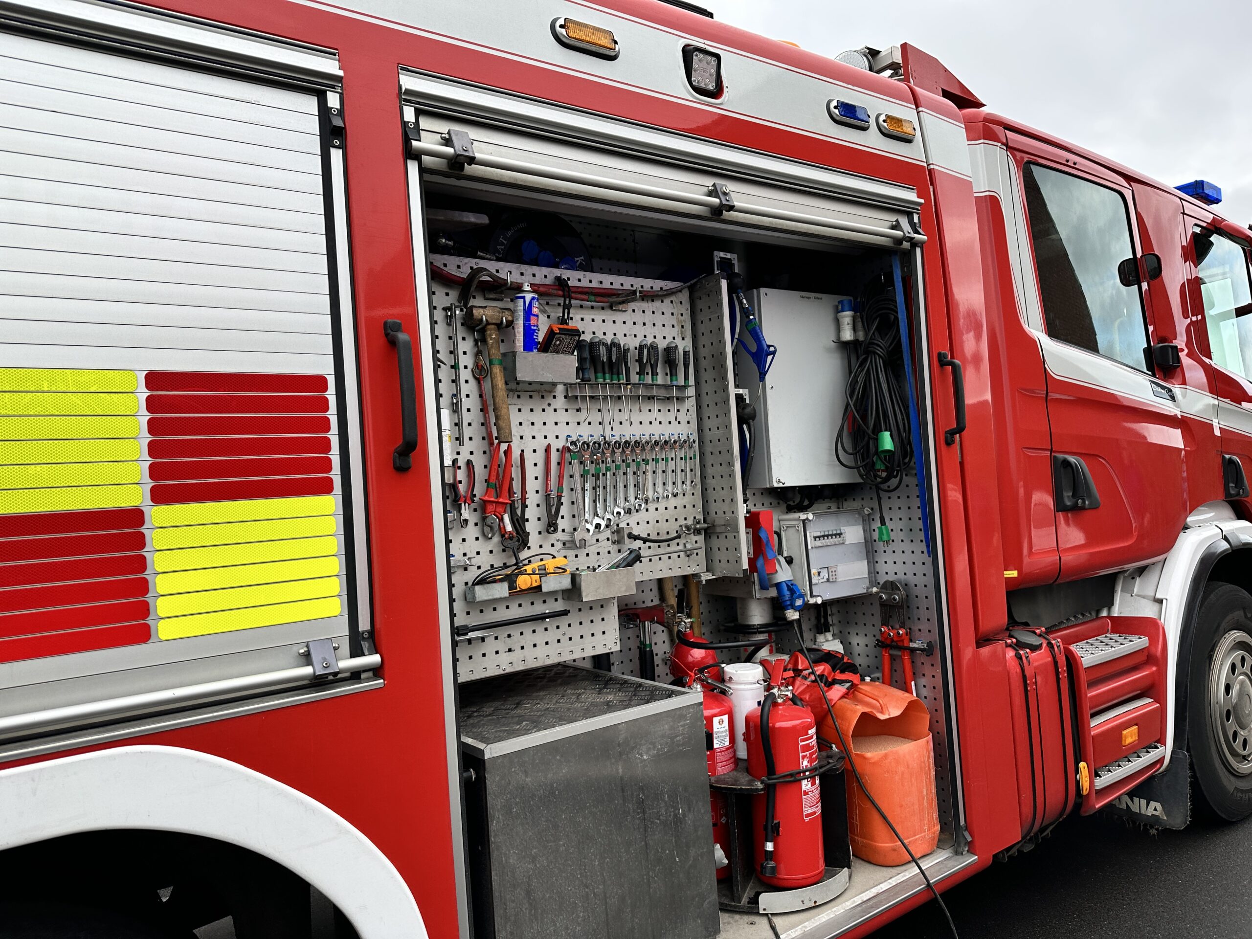 Bil i brand på Lumbyesvej