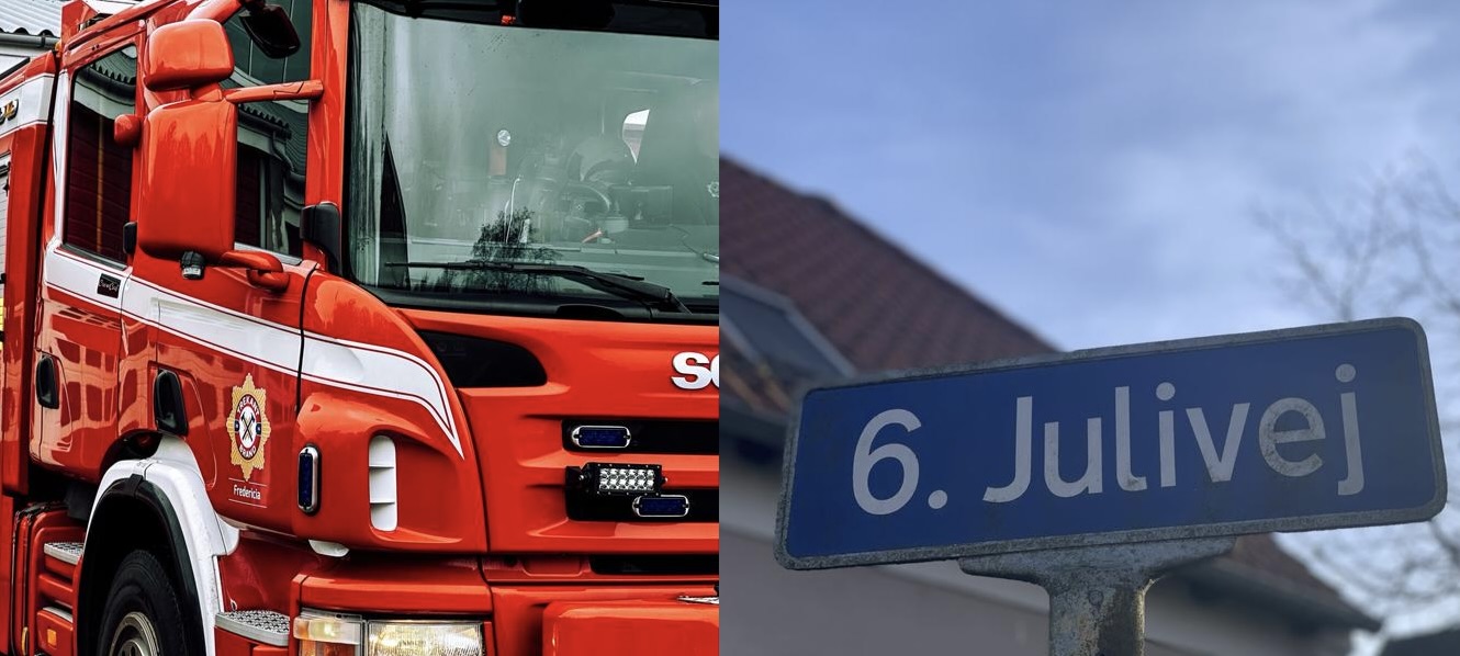 Flammer opslugte garage – beboere må forlade deres hjem