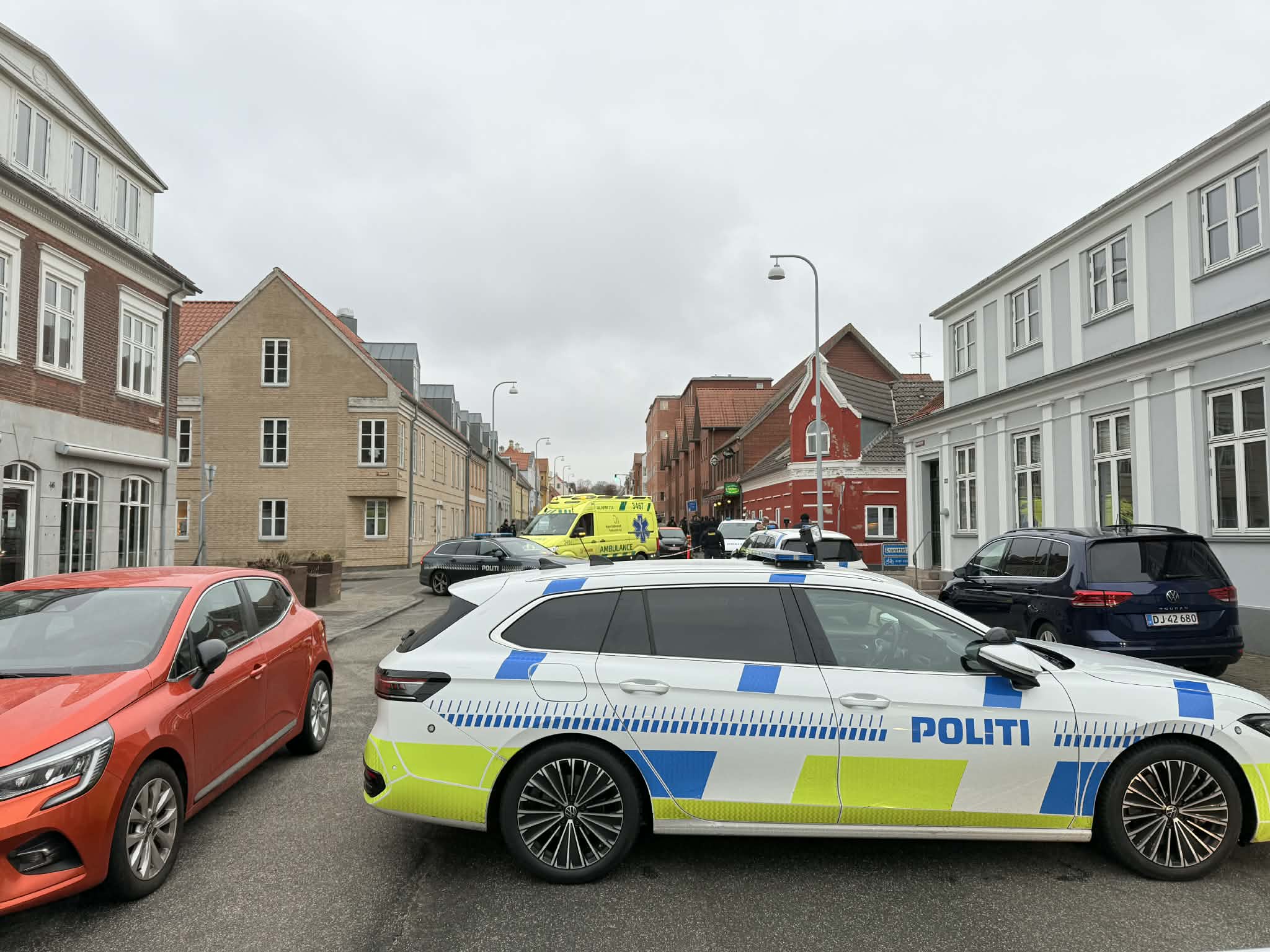 Politiet afspærrer Vendersgade i Fredericia – borgere bedes finde alternative ruter